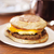 Sausage Egg and Cheese on English Muffin Breakfast Sandwhich