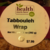 Whole Foods Tabbouleh Wrap