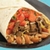 Mondo Burrito on Spinach with Chicken