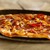 Pizza Hut medium thin n crispy pepperoni, onion and green pepper pizza